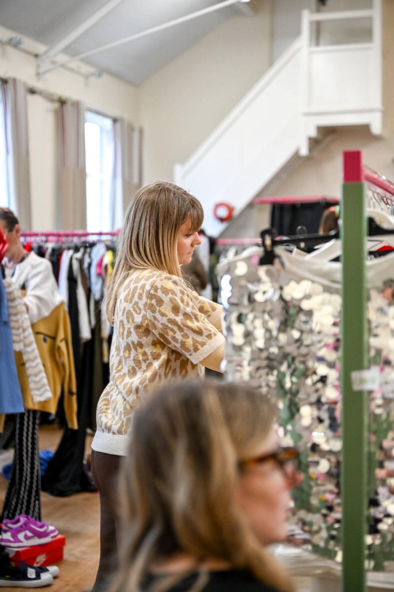 Shopper at a FrockStar Frinted market